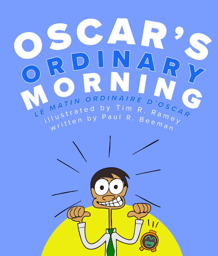 A Bilingual French and English book for talking about morning routine.