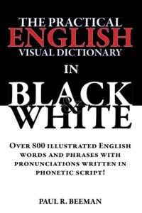 English Visual Dictionary in Black and White with Easy English Vocabulary