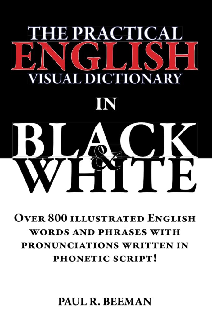 English Visual Dictionary in Black and White with Easy English Vocabulary